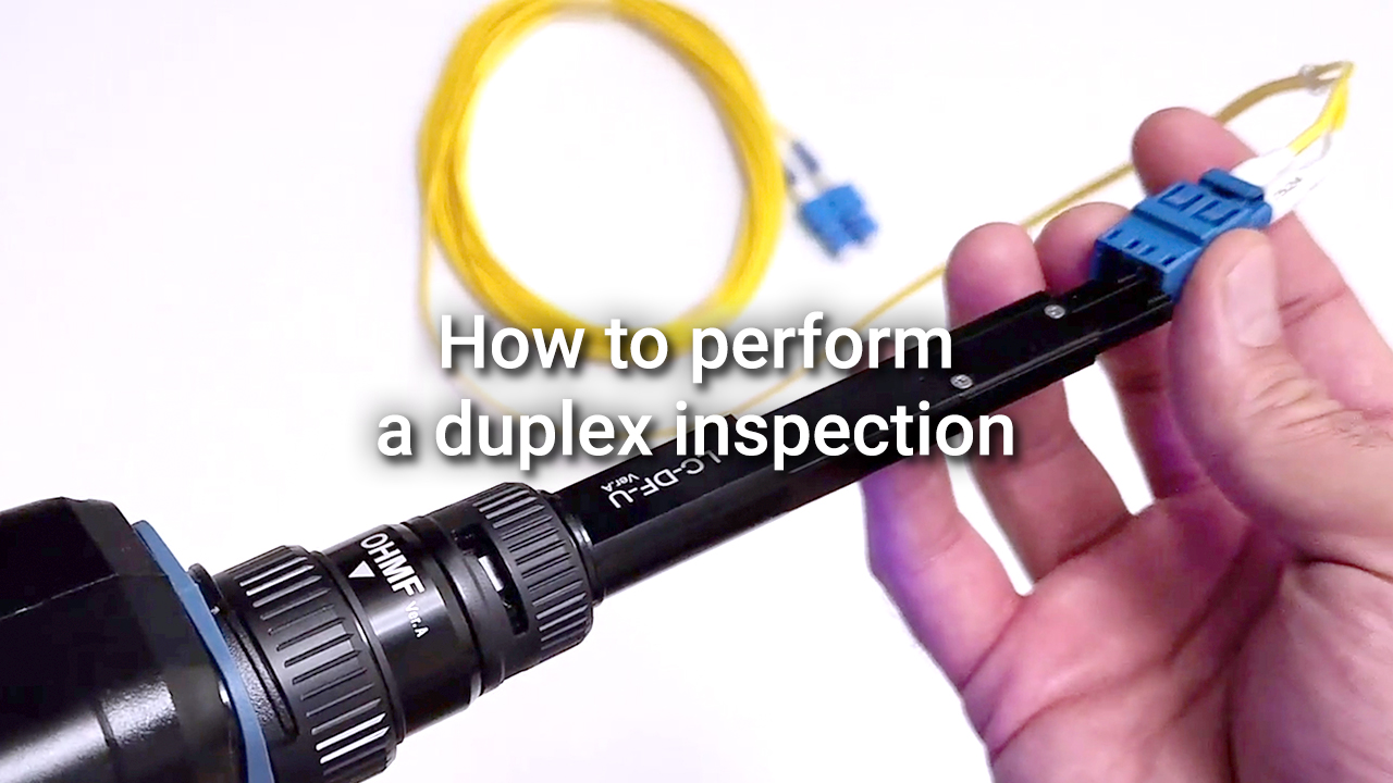 EXFO FIP-500: How to perform a duplex inspection