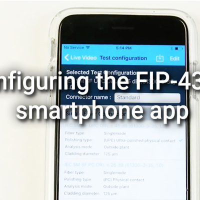 Configuring the FIP-435B smartphone app 