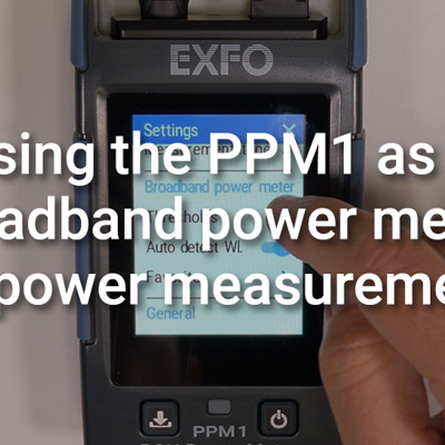 How to use the PPM1 as a broadband power meter for power measurements