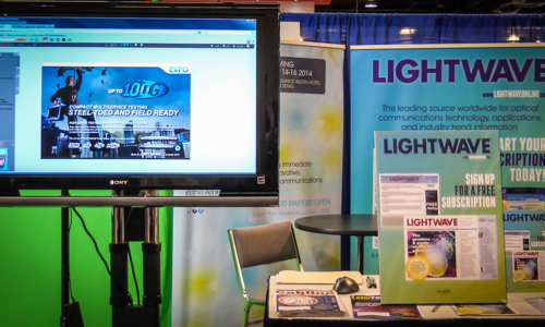 Lightwave Showcased EXFO's Interactive Ad at OFC/NFOEC