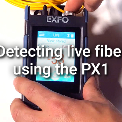Detecting live fiber using the PX1