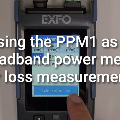 How to use the PPM1 as a broadband power meter for loss measurements