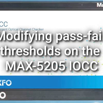 Modifying pass-fail thresholds on the MAX-5205 IOCC