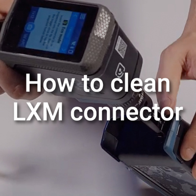 How to clean LXM connector
