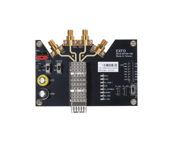 MCB - Module Compliance Boardpour tester les émetteurs-récepteurs de nouvelle génération