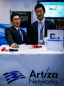 Artiza Networks Team at EXFO Booth