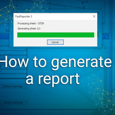 How to generate a report