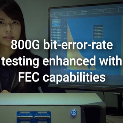 800G bit-error-rate testing enhanced with FEC capabilities