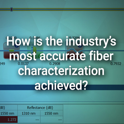 How is the industry’s most accurate fiber characterization achieved?