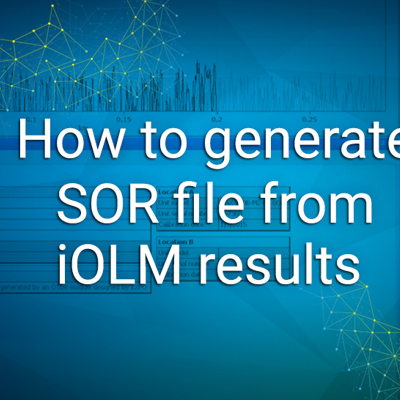 How to generate SOR file from iOLM results
