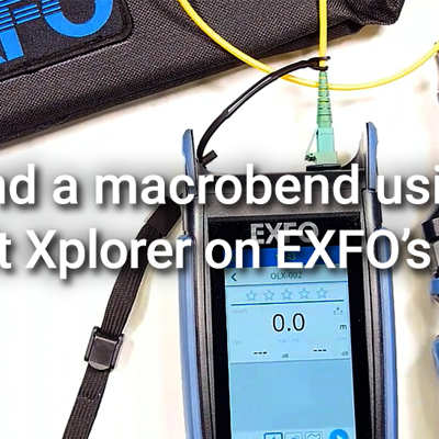 Find a macrobend using Fault Xplorer on EXFO’s OX1