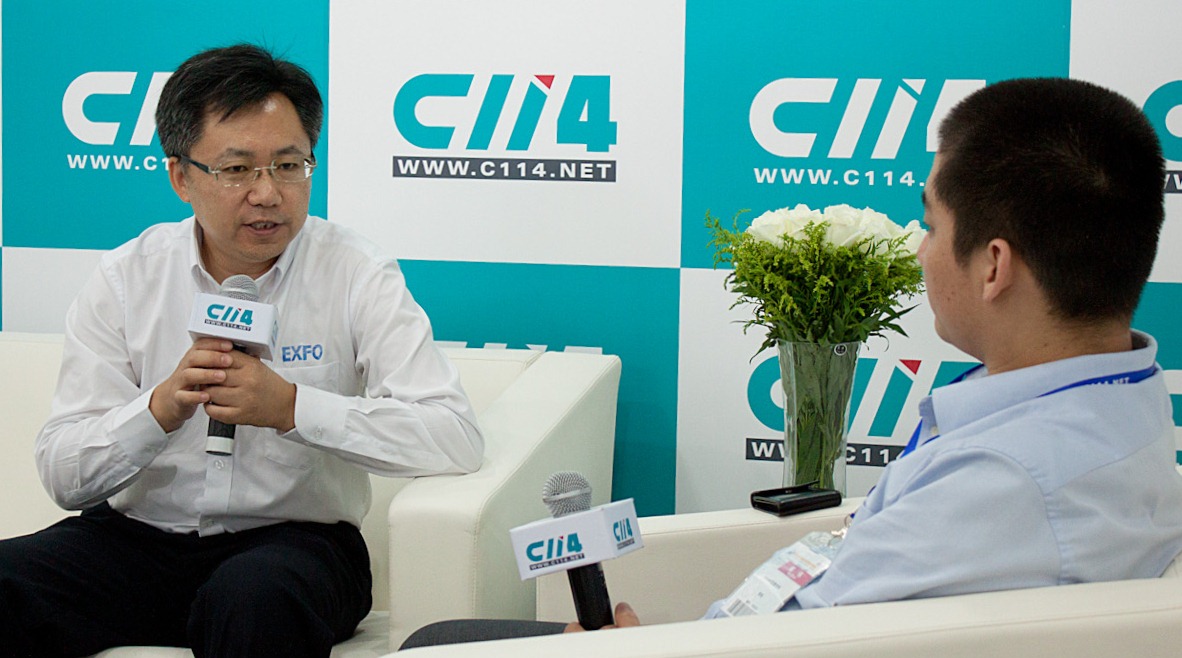Xun Xuerui being interviewed by C114