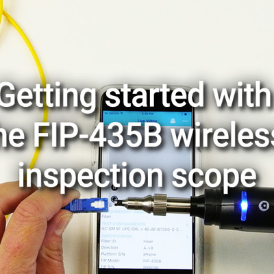 Getting started with the FIP-435B wireless inspection scope