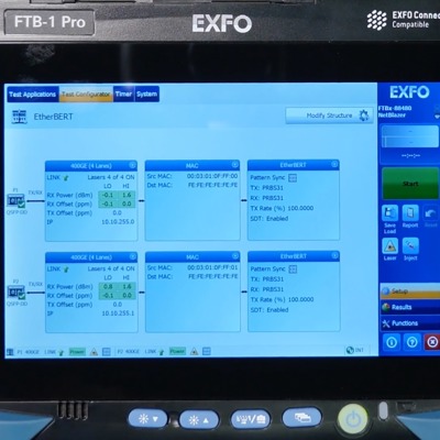 Test multiple ports at the same time on the EXFO FTBx-88480