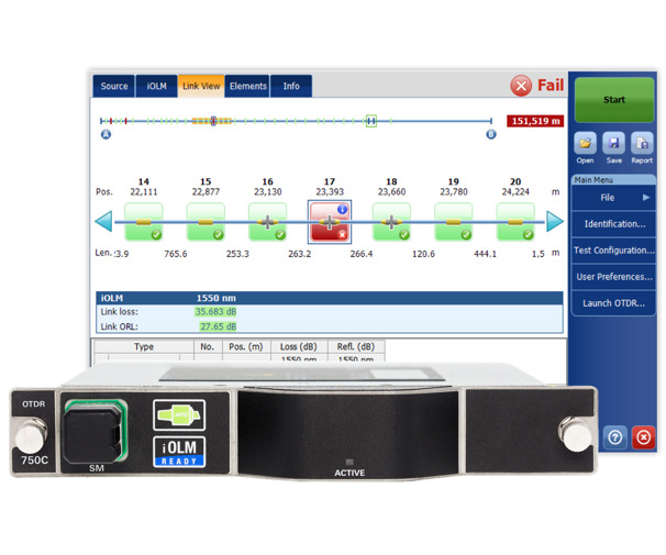 FTBx-750C - 城域网/长距离OTDR