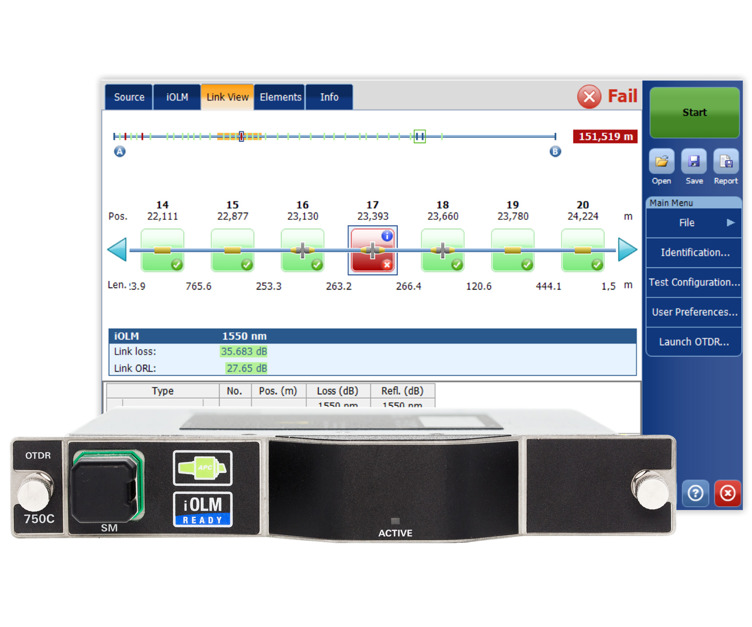 FTBx-750C - 城域网/长距离OTDR