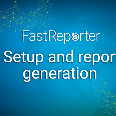 FastReporter3 Setup and report generation