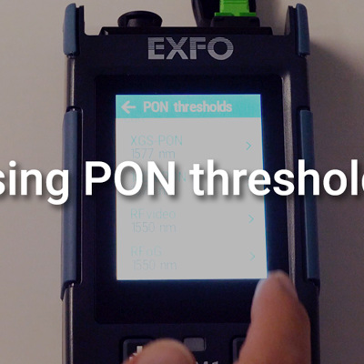 How to use PON thresholds